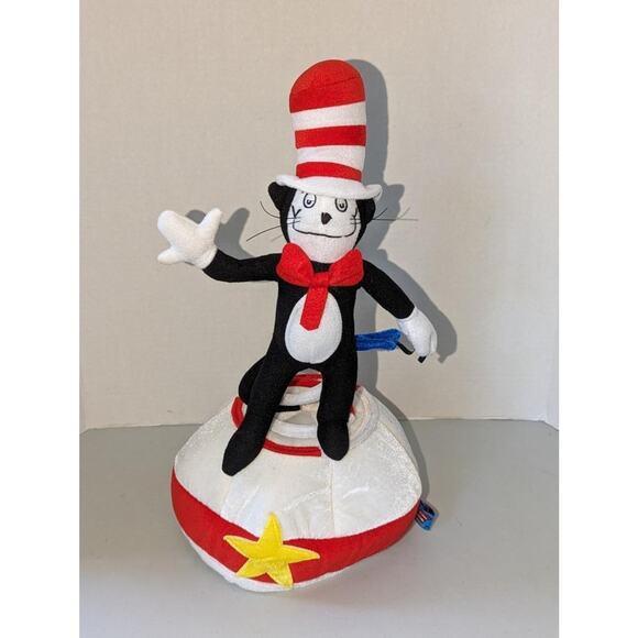 Dr Suess Plush Cat In The Hat Topper Hat Cap Costume Dress Up -0823 - Picture 1 of 4